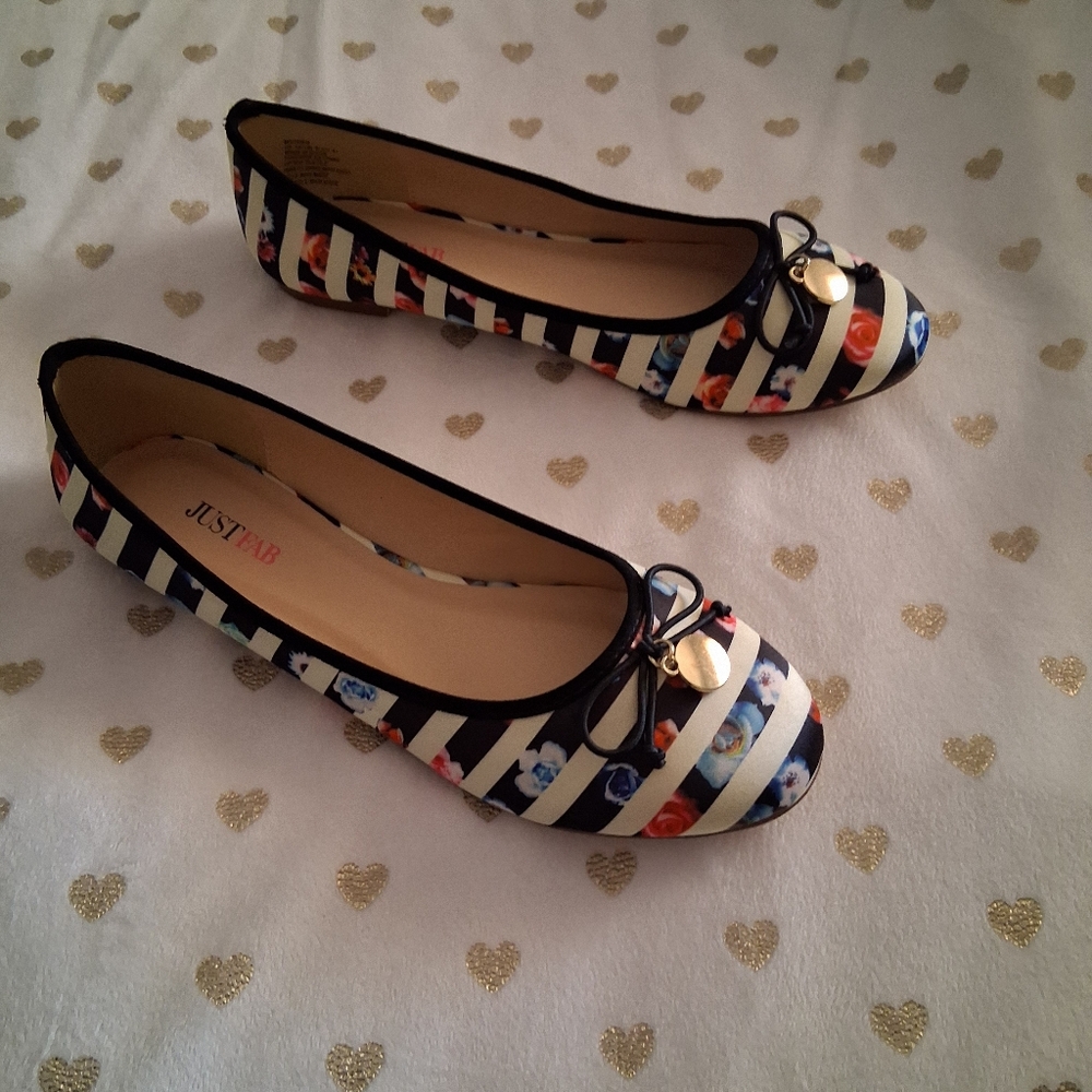 🔥3/$70 🎉2xHP🎉 JustFab "Magden" Women's Flat Ballet Shoes - Picture 2 of 12